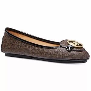 MICHAEL‎ Michael Kors Lillie Logo Moccasins Flat 8.5M NIB